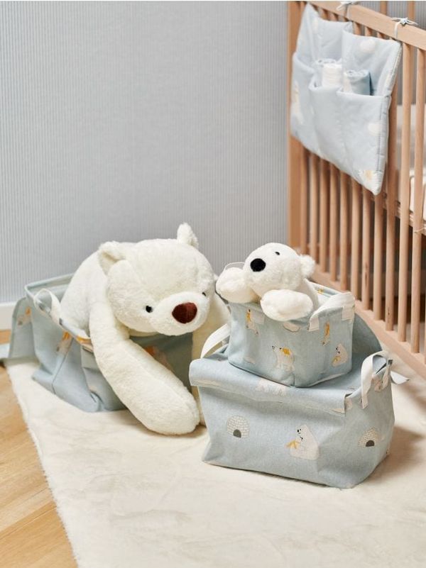 Sinsay Sinsay - Кутия за съхранение 3 pack - бледосиньо