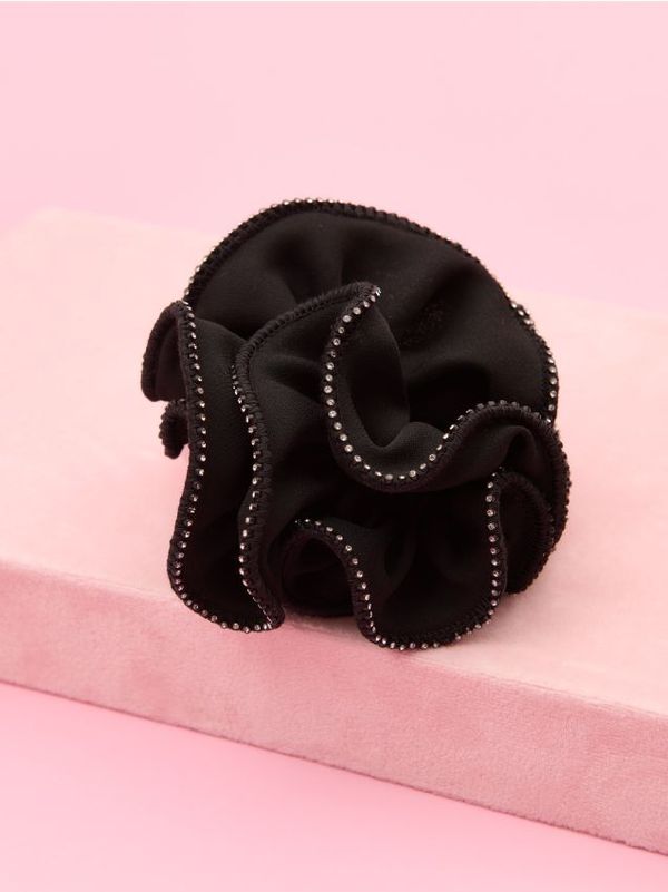 Sinsay Sinsay - Ластик за коса scrunchie - черeн