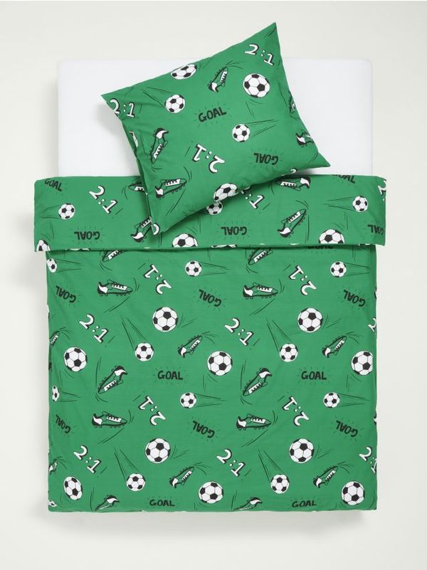 Sinsay Sinsay - Памучен комплект спално бельо - светлозелено