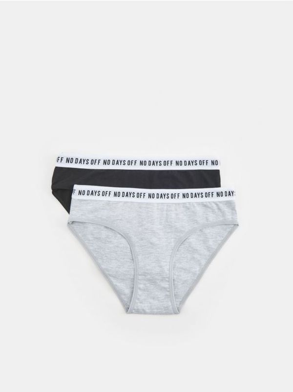 Sinsay Sinsay - Памучни бикини 2 бр - черeн