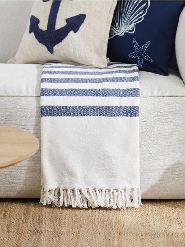 Sinsay Sinsay - Памучно одеяло - бял