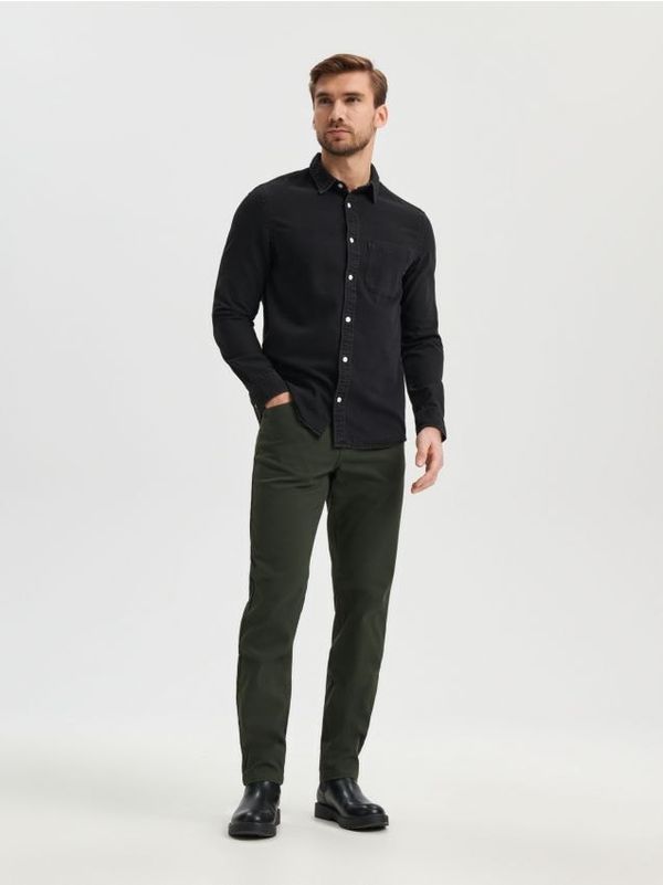 Sinsay Sinsay - Панталон - пепелнозелено