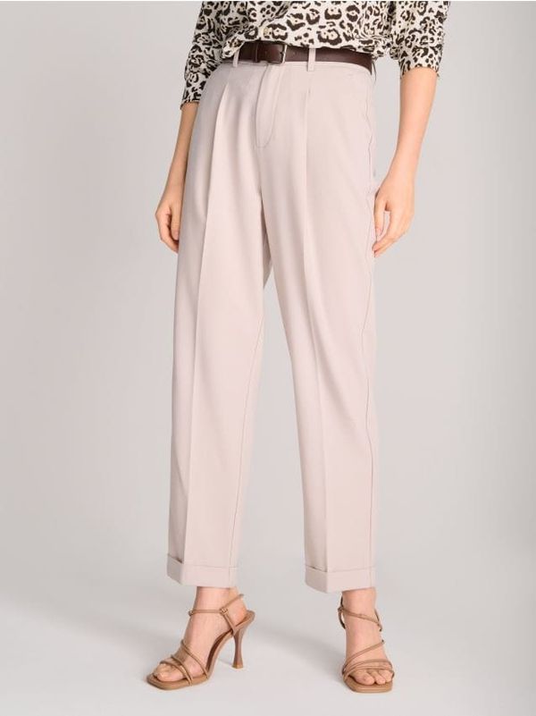 Sinsay Sinsay - Панталон с колан - телесен цвят