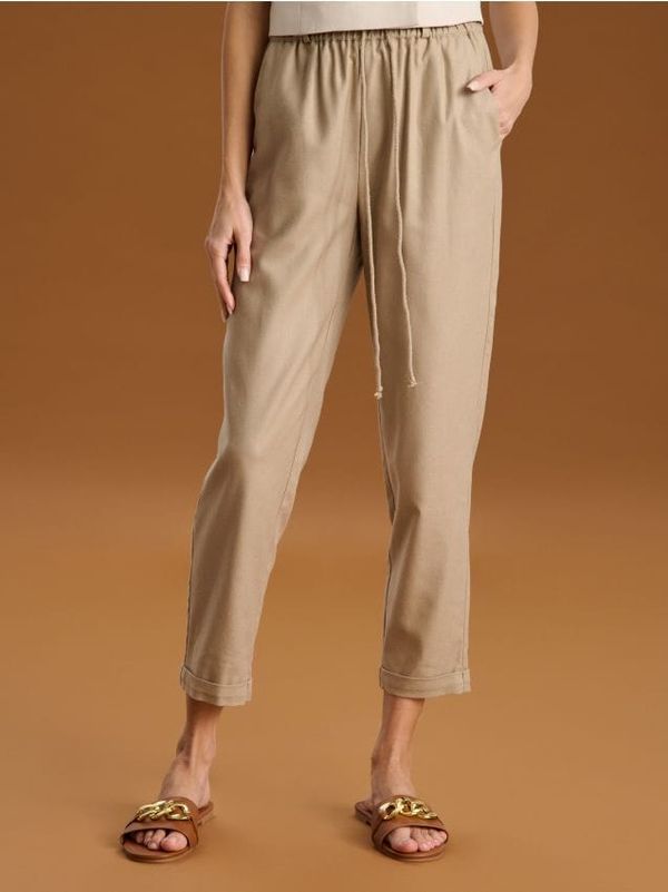 Sinsay Sinsay - Панталон тип потур carrot - жито