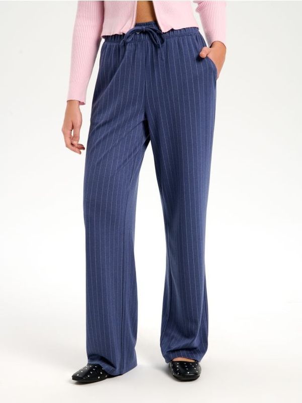 Sinsay Sinsay - Панталон wide leg - нави