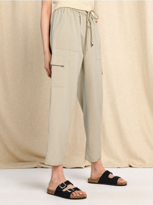 Sinsay Sinsay - Панталон - жълтозелено