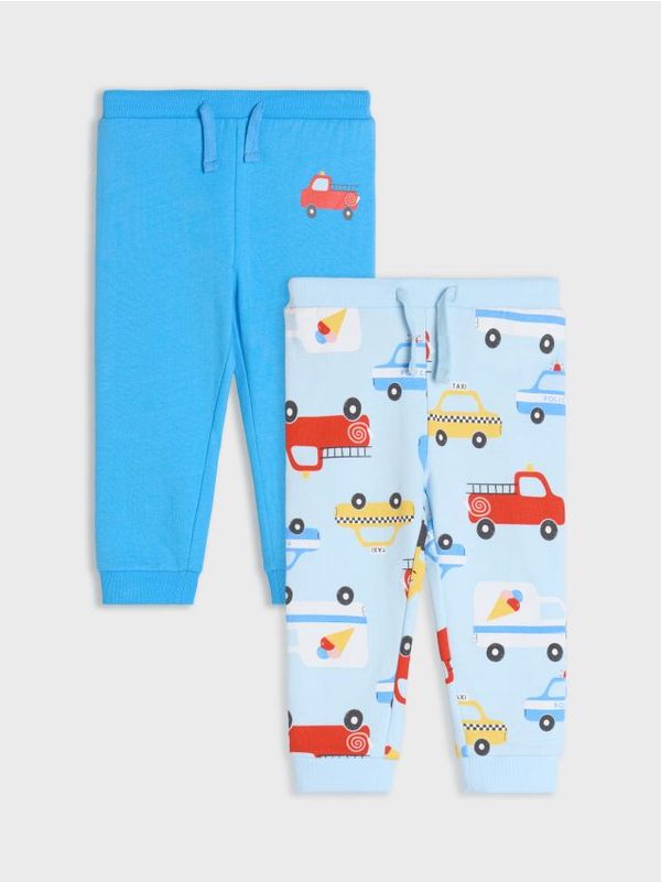 Sinsay Sinsay - Панталони 2 pack - бледосиньо