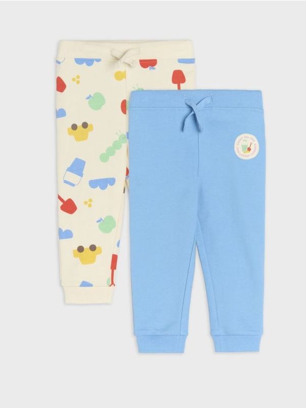 Sinsay Sinsay - Панталони 2 pack - кремав