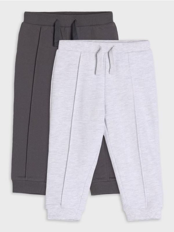 Sinsay Sinsay - Панталони 2 pack - Светло сиво