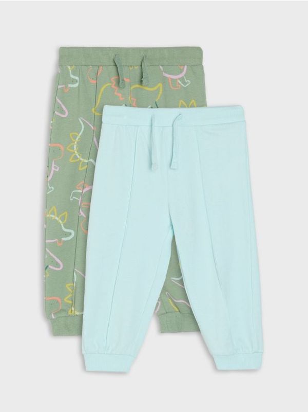 Sinsay Sinsay - Панталони 2 pack - тъмнотюркоазено
