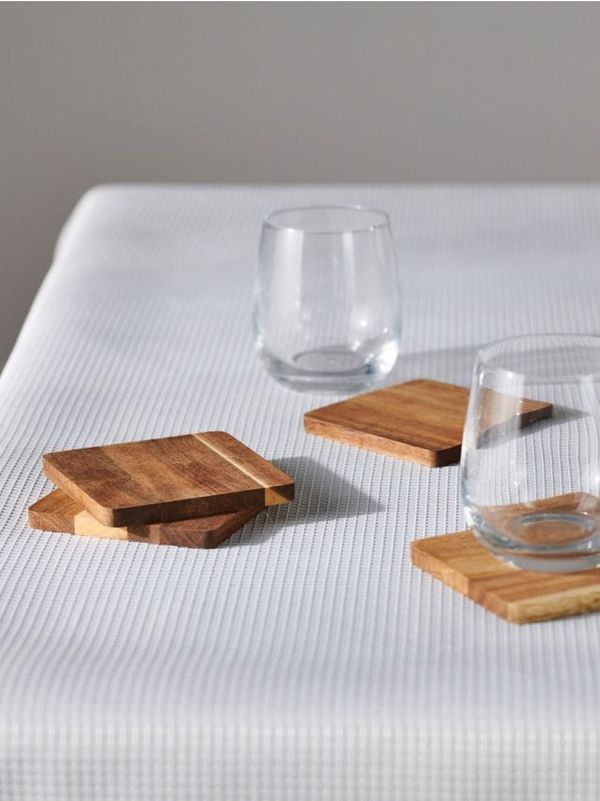 Sinsay Sinsay - Подложки за чаши, 4 броя - бежово