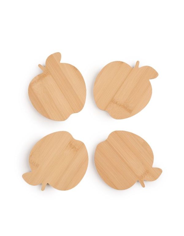 Sinsay Sinsay - Подложки за чаши, 4 броя - бежово