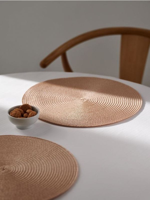 Sinsay Sinsay - Подложки за хранене, 2 броя - кремав