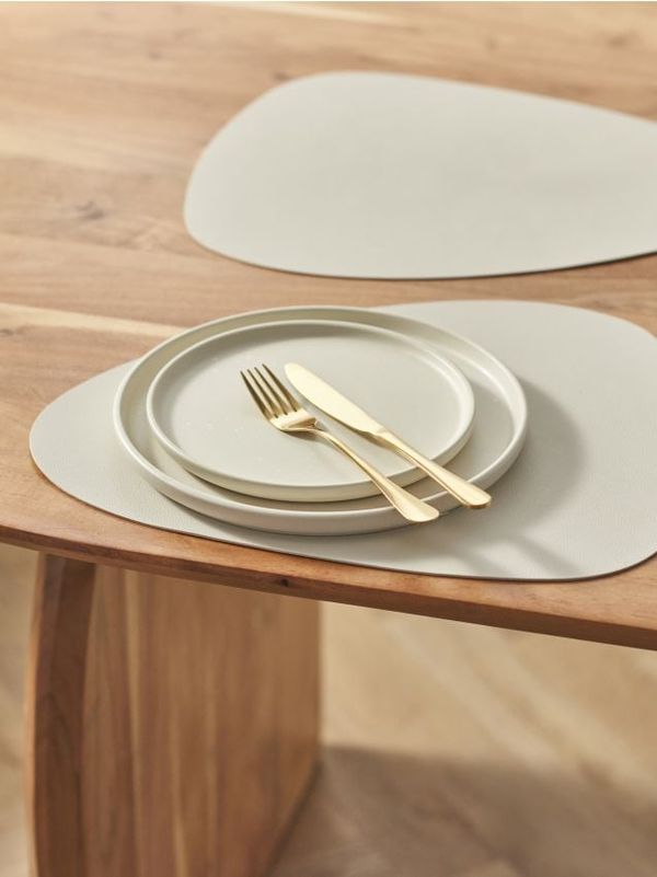 Sinsay Sinsay - Подложки за хранене, 2 броя - кремав