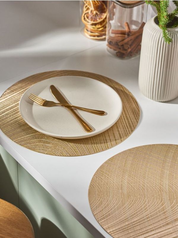 Sinsay Sinsay - Подложки за хранене, 2 броя - златно