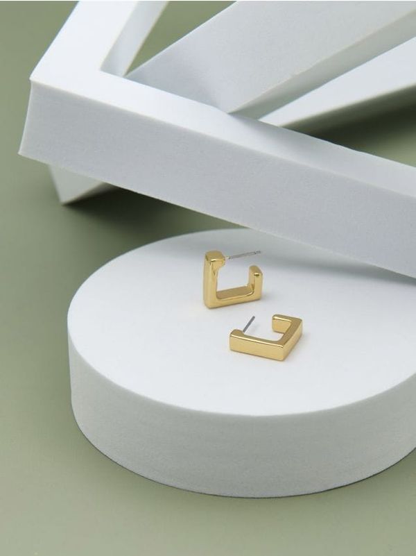 Sinsay Sinsay - Позлатени обеци - златно