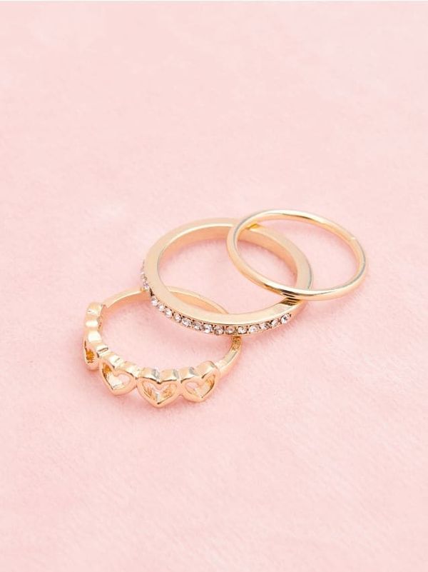 Sinsay Sinsay - Пръстени, 3 броя - златно