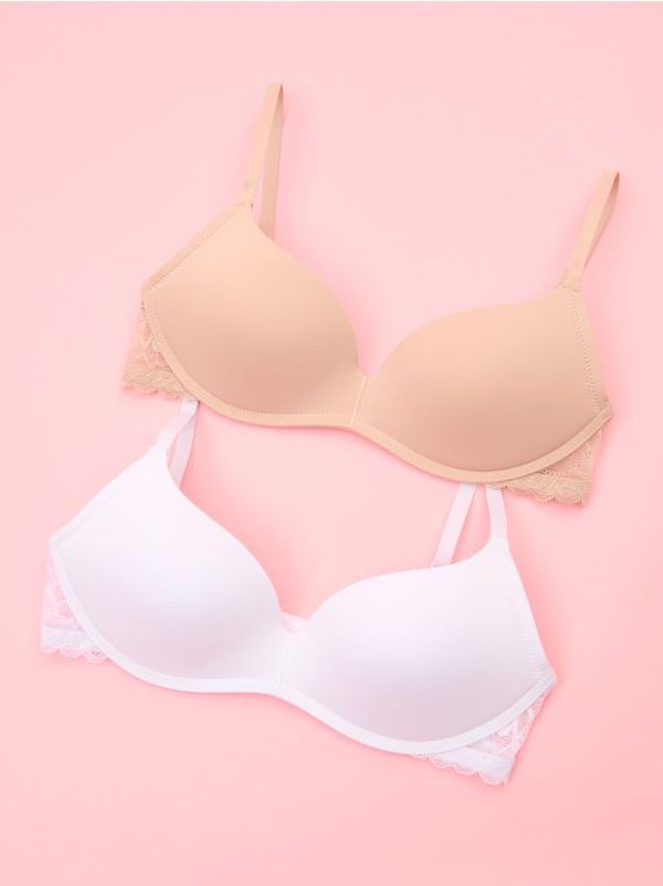 Sinsay Sinsay - Push up сутиени, 2 броя - бял