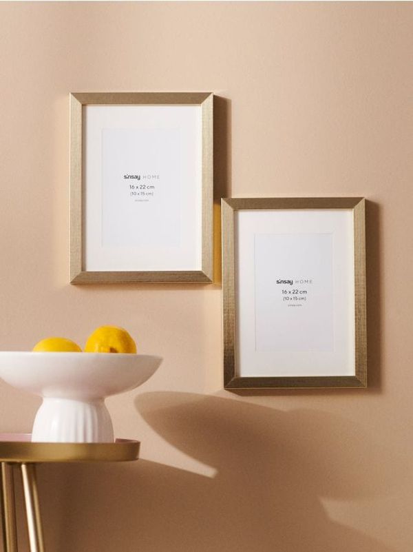 Sinsay Sinsay - Рамка за снимка 2 pack - златно