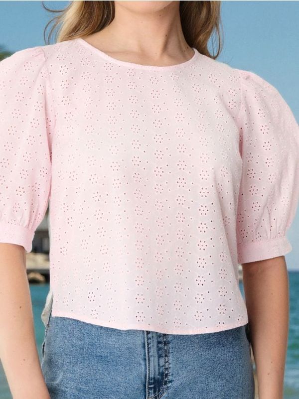 Sinsay Sinsay - Риза блуза - пастелнорозово