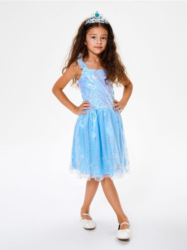 Sinsay Sinsay - Рокля Cindrella - бледосиньо