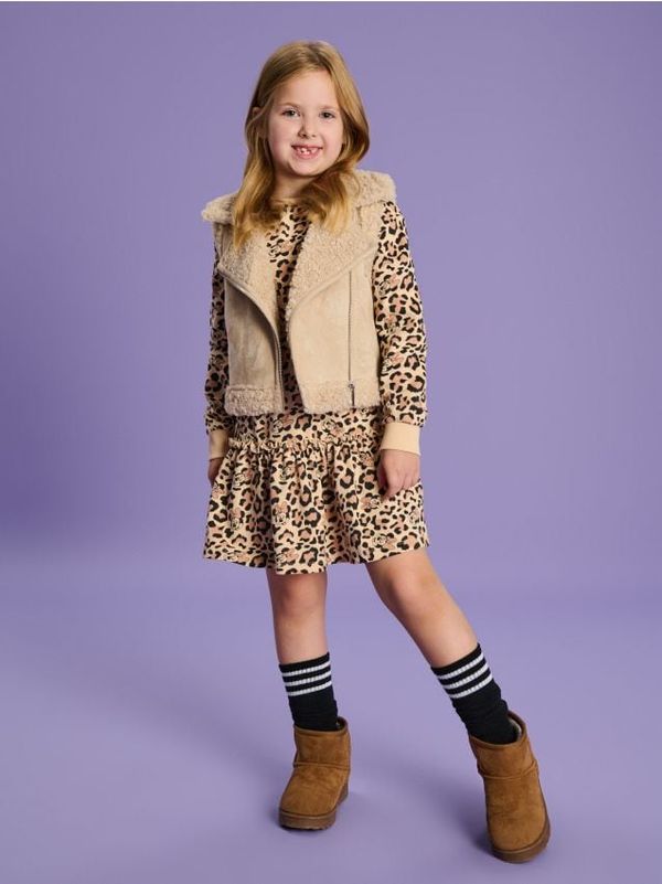 Sinsay Sinsay - Рокля Minnie Mouse - бежово