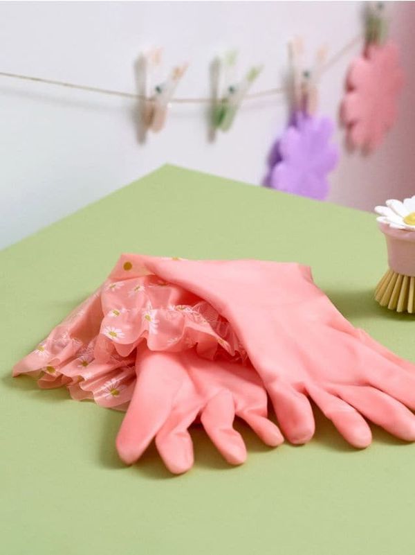 Sinsay Sinsay - Ръкавици за почистване - пастелнорозово