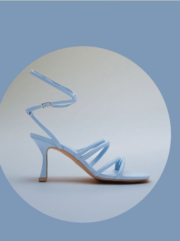 Sinsay Sinsay - Сандали с квадратен ток - бледосиньо