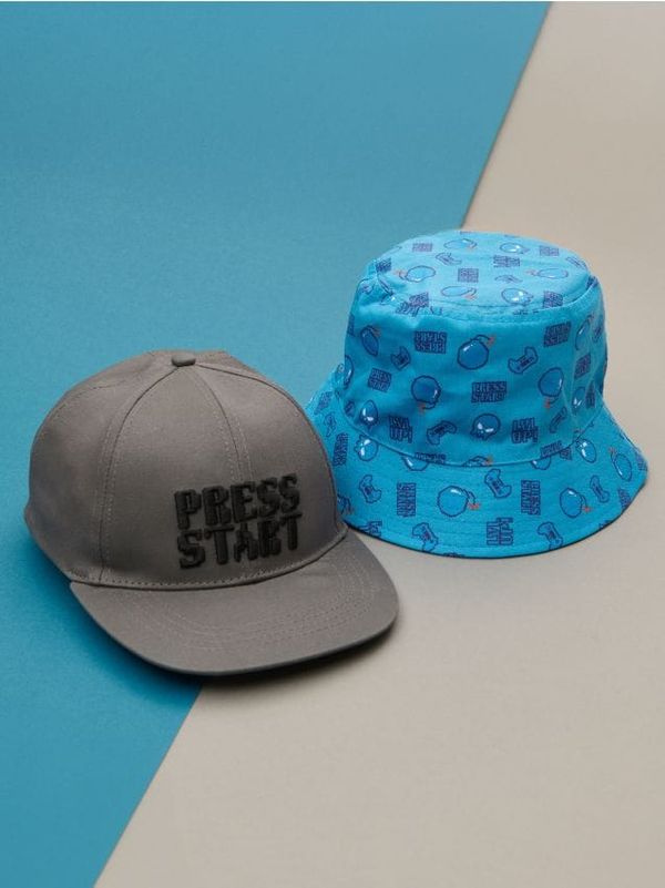 Sinsay Sinsay - Шапка бийни, 2 броя - тъмносиво