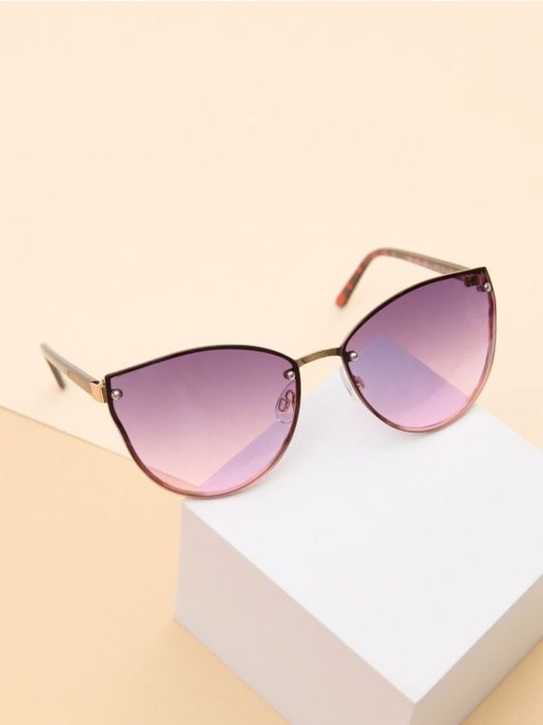 Sinsay Sinsay - Слънчеви очила с розови стъкла - многоцветен