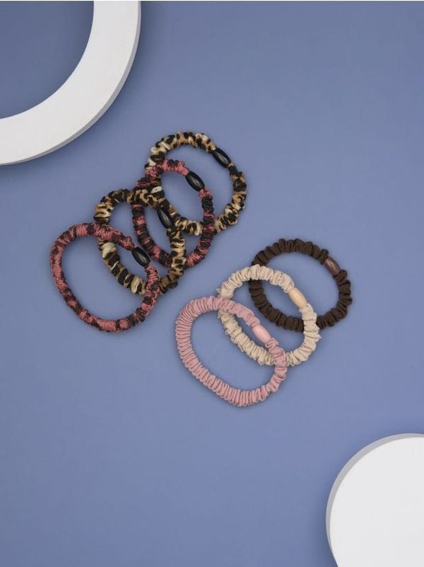 Sinsay Sinsay - Спираловидни ластици за коса, 7 броя - многоцветен