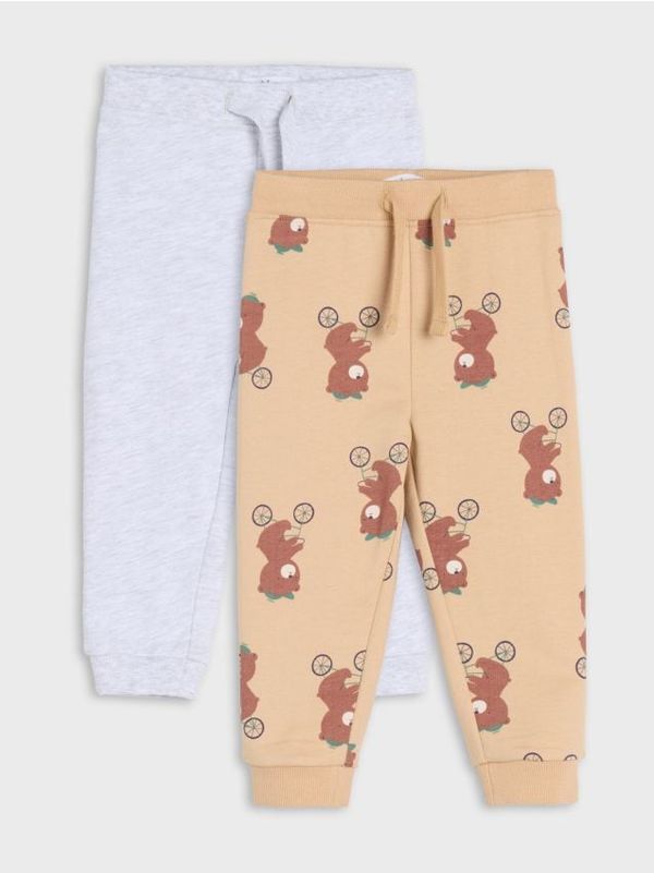 Sinsay Sinsay - Спортни панталони, 2 броя - свежозелено