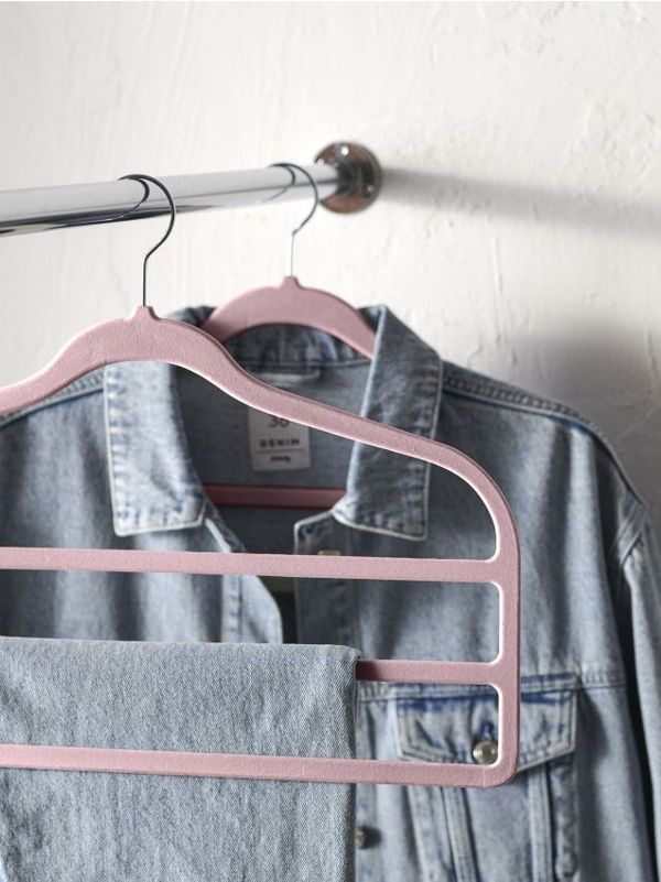 Sinsay Sinsay - Стенна закачалка 3 pack - пастелнорозово