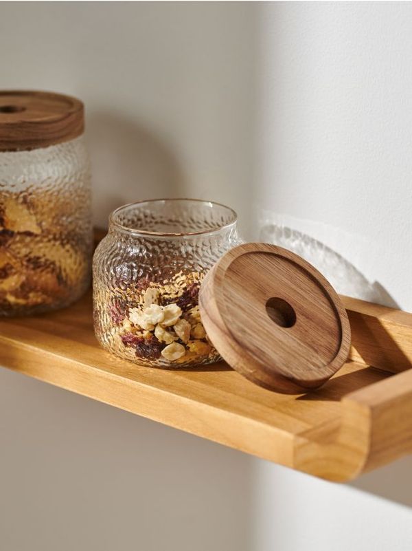 Sinsay Sinsay - Стъклен буркан с капак - бял