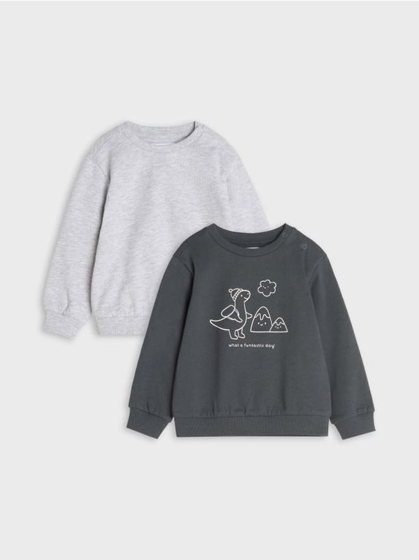 Sinsay Sinsay - Суитшърт 2 pack - антрацит