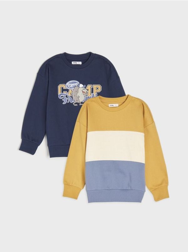 Sinsay Sinsay - Суитшърт 2 pack - нави