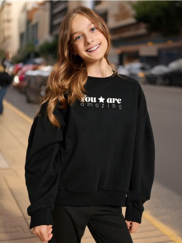 Sinsay Sinsay - Суитшърт - черeн