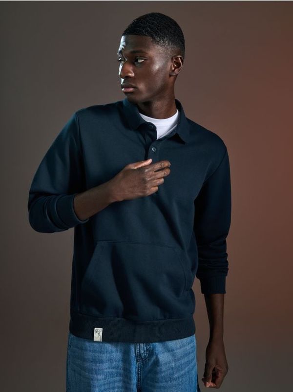 Sinsay Sinsay - Суитшърт с цип - нави