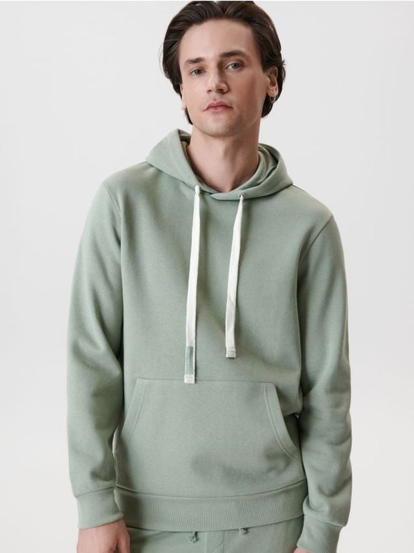 Sinsay Sinsay - Суитшърт с качулка - бледозелено