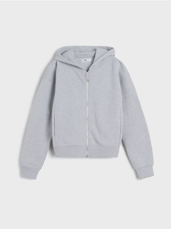 Sinsay Sinsay - Суитшърт с качулка - Светло сиво
