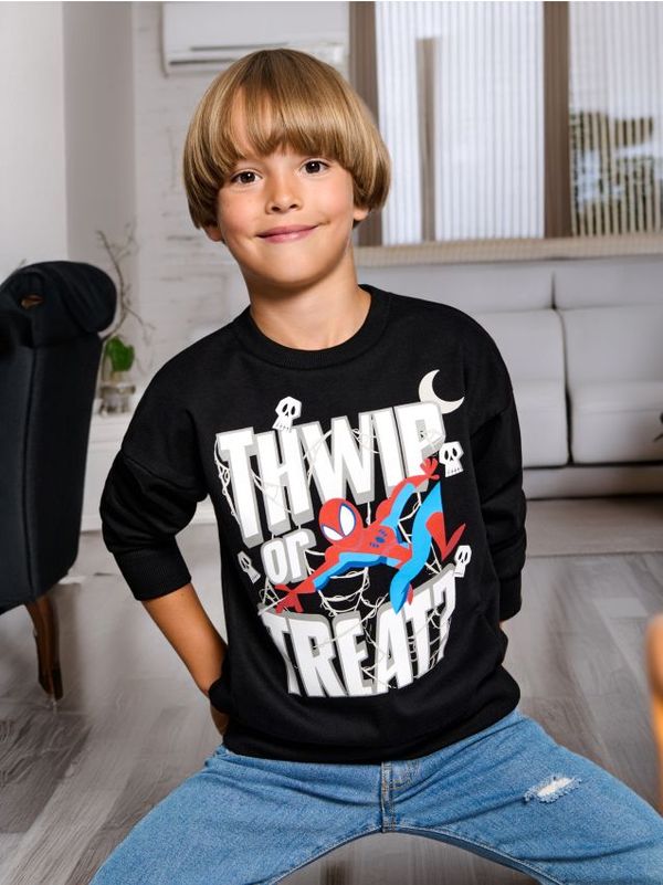 Sinsay Sinsay - Суитшърт Spider-Man - черeн