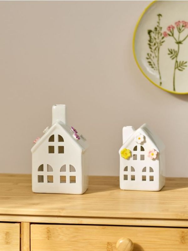 Sinsay Sinsay - Свещник във формата на къща - бял