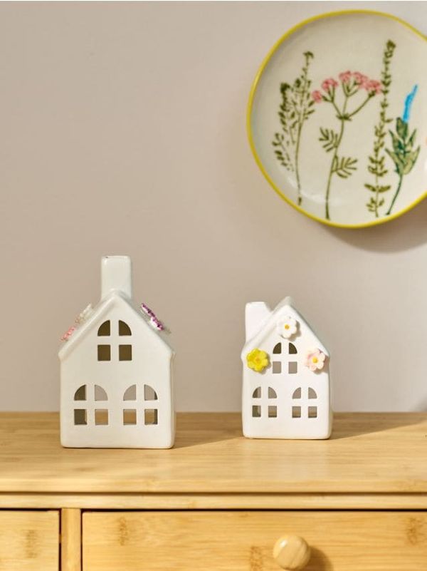 Sinsay Sinsay - Свещник във формата на къща - бял