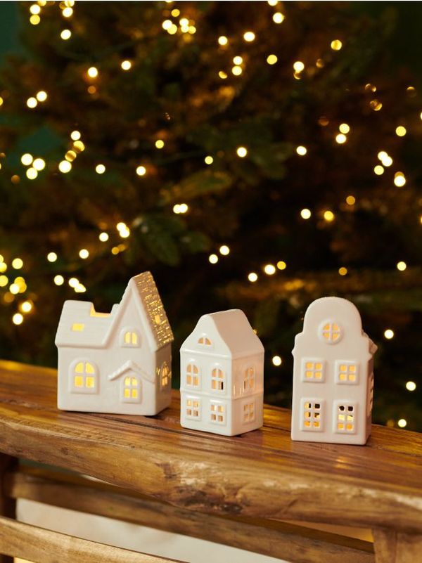 Sinsay Sinsay - Свещник във формата на къща - бял