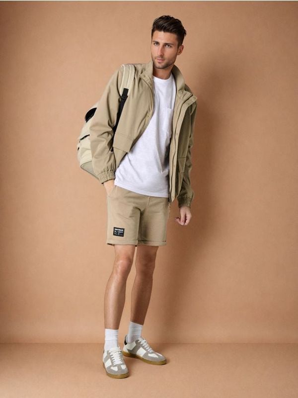 Sinsay Sinsay - Тениска basic - кремав