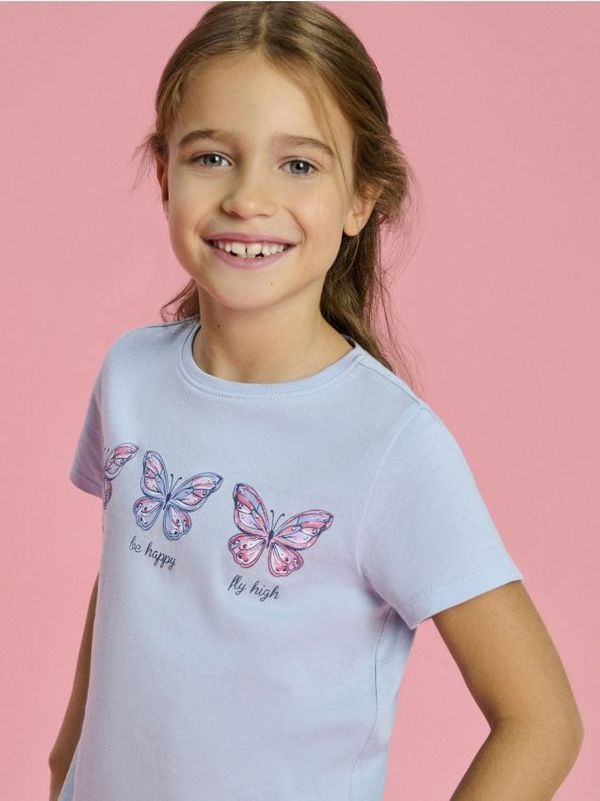 Sinsay Sinsay - Тениска - бледосиньо