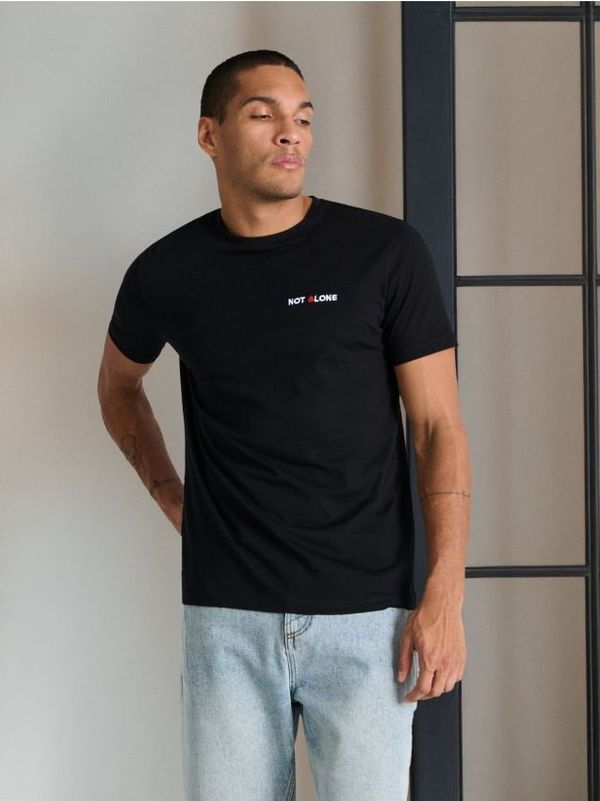 Sinsay Sinsay - Тениска - черeн