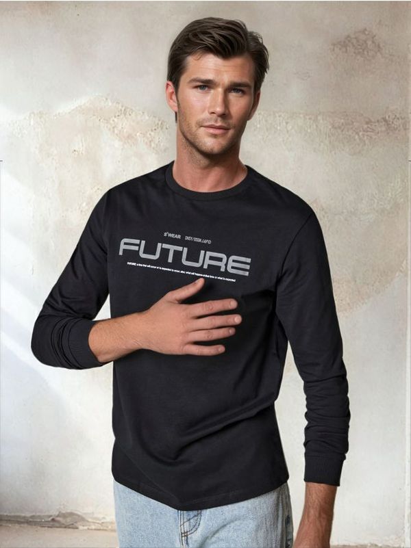 Sinsay Sinsay - Тениска - черeн