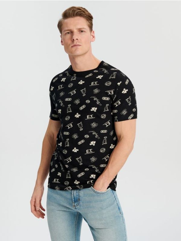 Sinsay Sinsay - Тениска E.T - черeн