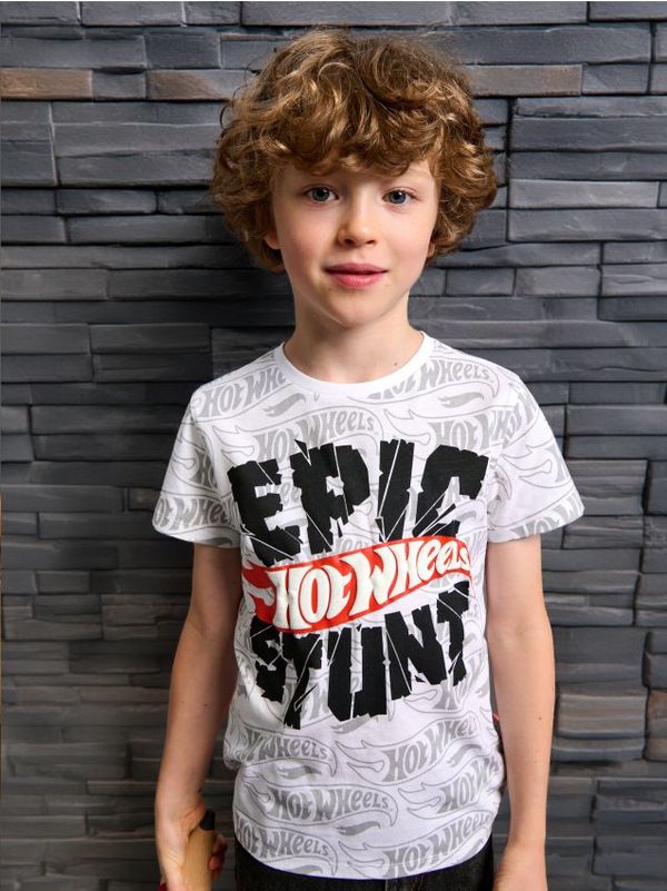 Sinsay Sinsay - Тениска Hot Wheels - бял